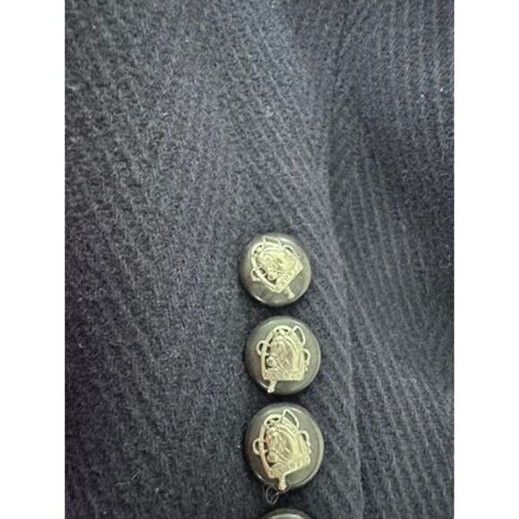 "LAUREN RALPH LAUREN" EUC Vintage Wool & Cashmere Blazer Herringbone Equestrian - Picture 14 of 14